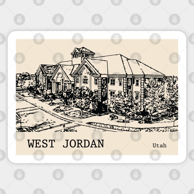 West Jordan - Utah Sticker by Lakeric